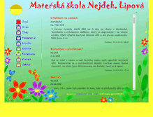 Tablet Screenshot of ms-lipova-nejdek.cz